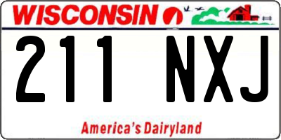 WI license plate 211NXJ