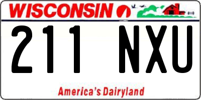 WI license plate 211NXU