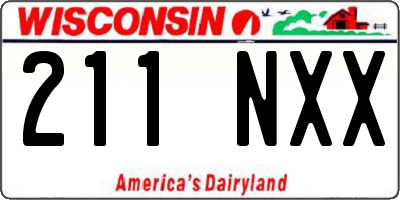 WI license plate 211NXX