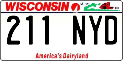 WI license plate 211NYD