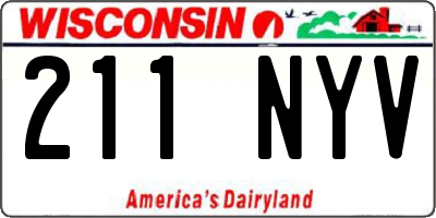 WI license plate 211NYV