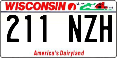 WI license plate 211NZH