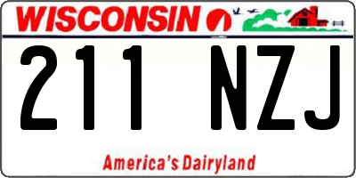WI license plate 211NZJ