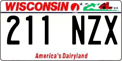 WI license plate 211NZX