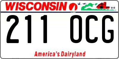 WI license plate 211OCG