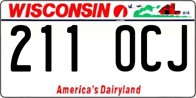 WI license plate 211OCJ
