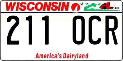 WI license plate 211OCR