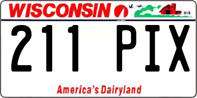 WI license plate 211PIX