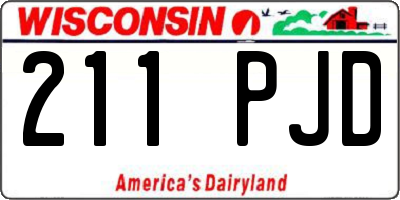 WI license plate 211PJD