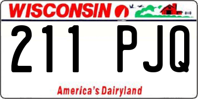 WI license plate 211PJQ