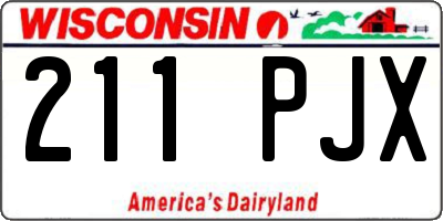 WI license plate 211PJX