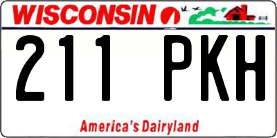 WI license plate 211PKH