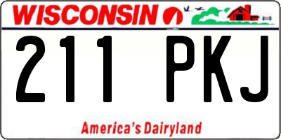 WI license plate 211PKJ