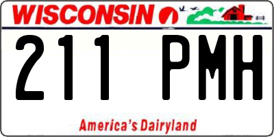 WI license plate 211PMH