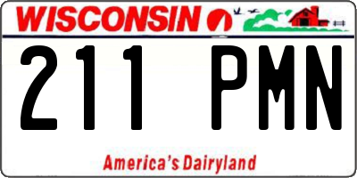WI license plate 211PMN