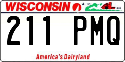 WI license plate 211PMQ