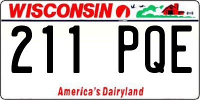 WI license plate 211PQE