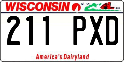 WI license plate 211PXD