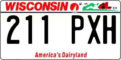 WI license plate 211PXH