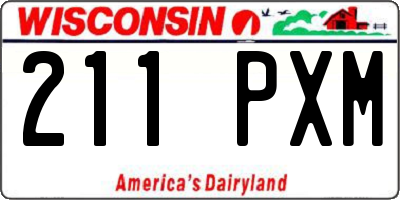 WI license plate 211PXM