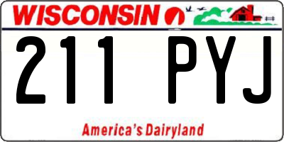 WI license plate 211PYJ