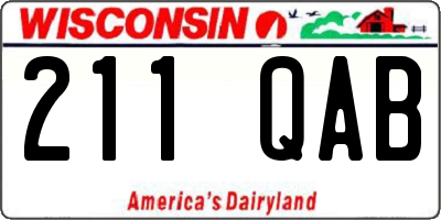 WI license plate 211QAB