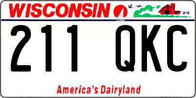 WI license plate 211QKC