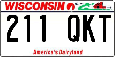 WI license plate 211QKT