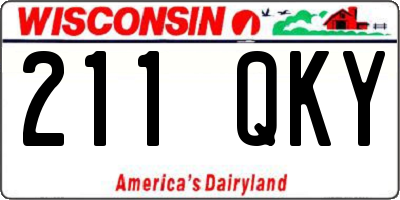 WI license plate 211QKY