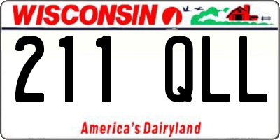 WI license plate 211QLL