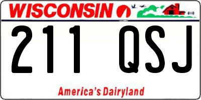 WI license plate 211QSJ