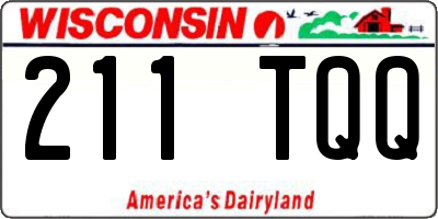 WI license plate 211TQQ