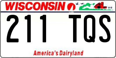 WI license plate 211TQS