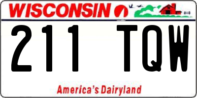 WI license plate 211TQW