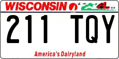 WI license plate 211TQY
