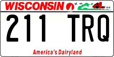 WI license plate 211TRQ