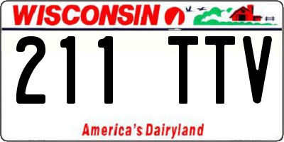 WI license plate 211TTV