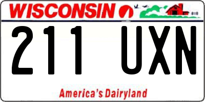 WI license plate 211UXN