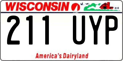 WI license plate 211UYP