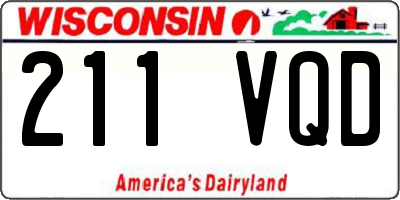 WI license plate 211VQD
