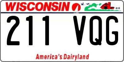 WI license plate 211VQG