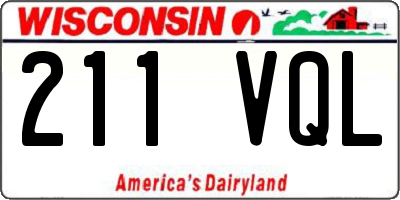 WI license plate 211VQL