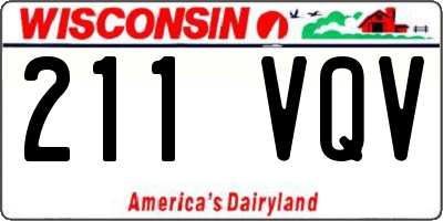 WI license plate 211VQV