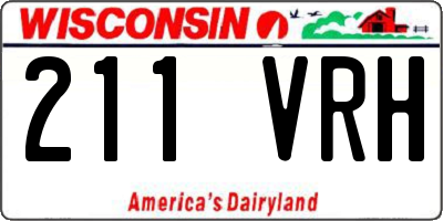 WI license plate 211VRH