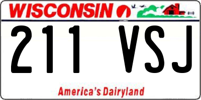 WI license plate 211VSJ