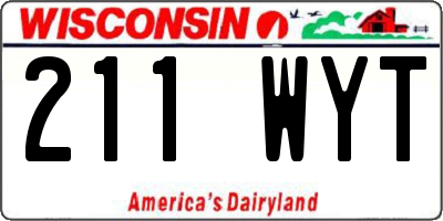 WI license plate 211WYT