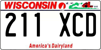 WI license plate 211XCD