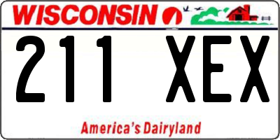 WI license plate 211XEX