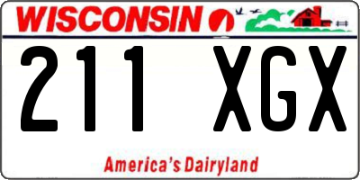 WI license plate 211XGX