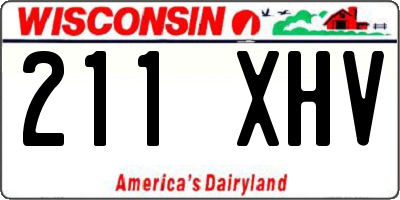 WI license plate 211XHV